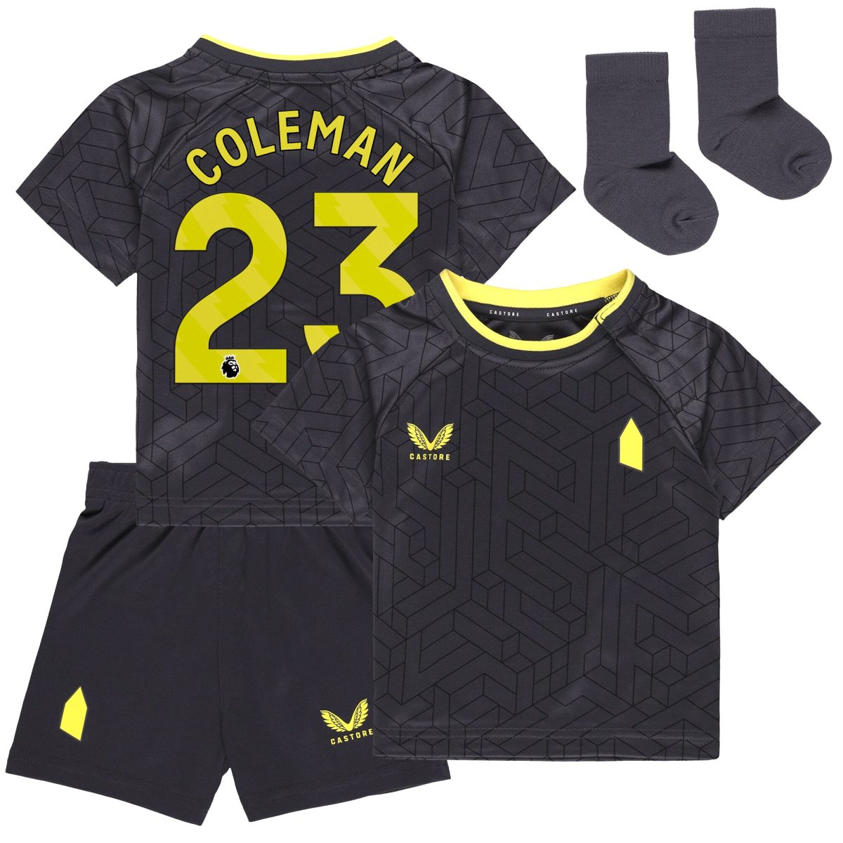 everton castore away baby kit 2024-25 with coleman 23 printing Collection | Everton FC Jerseys & Footwear