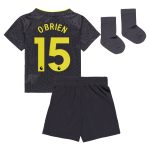 everton castore away baby kit 2024-25 with obrien 15 printing Collection | Everton FC Jerseys & Footwear