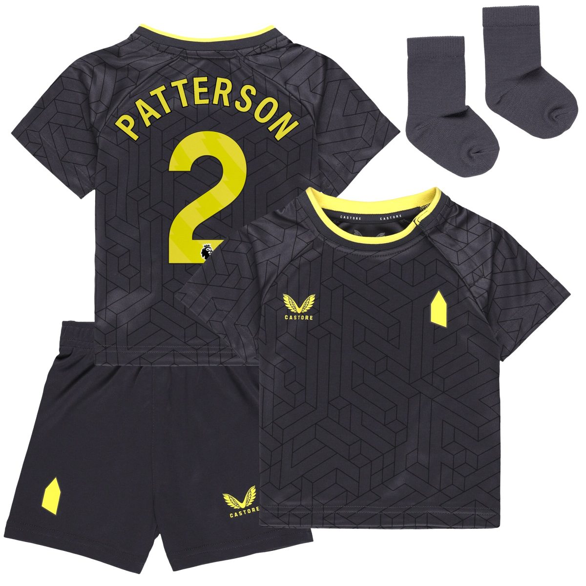 everton castore away baby kit 2024-25 with patterson 2 printing Collection | Everton FC Jerseys & Footwear