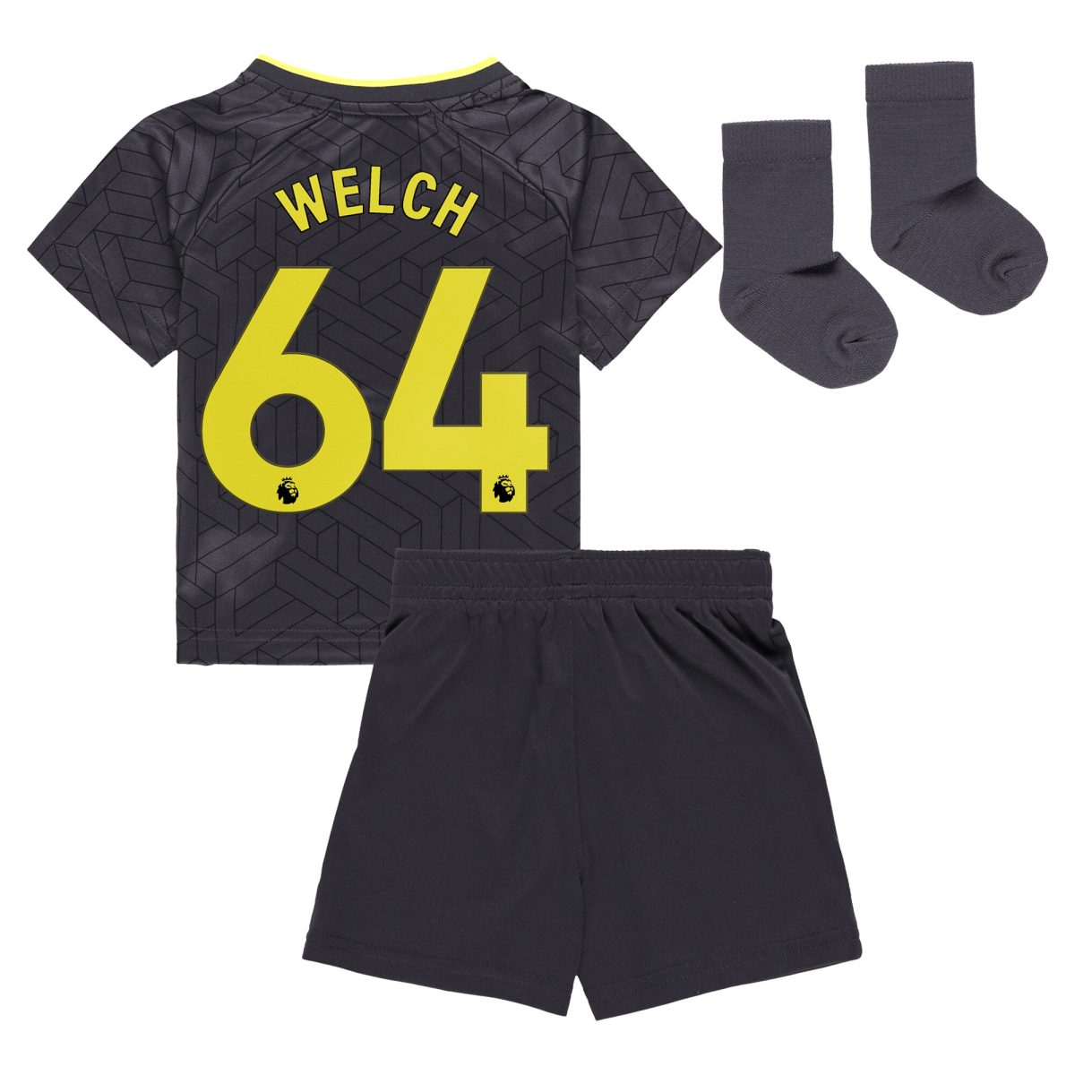 everton castore away baby kit 2024-25 with welch 64 printing Collection | Everton FC Jerseys & Footwear