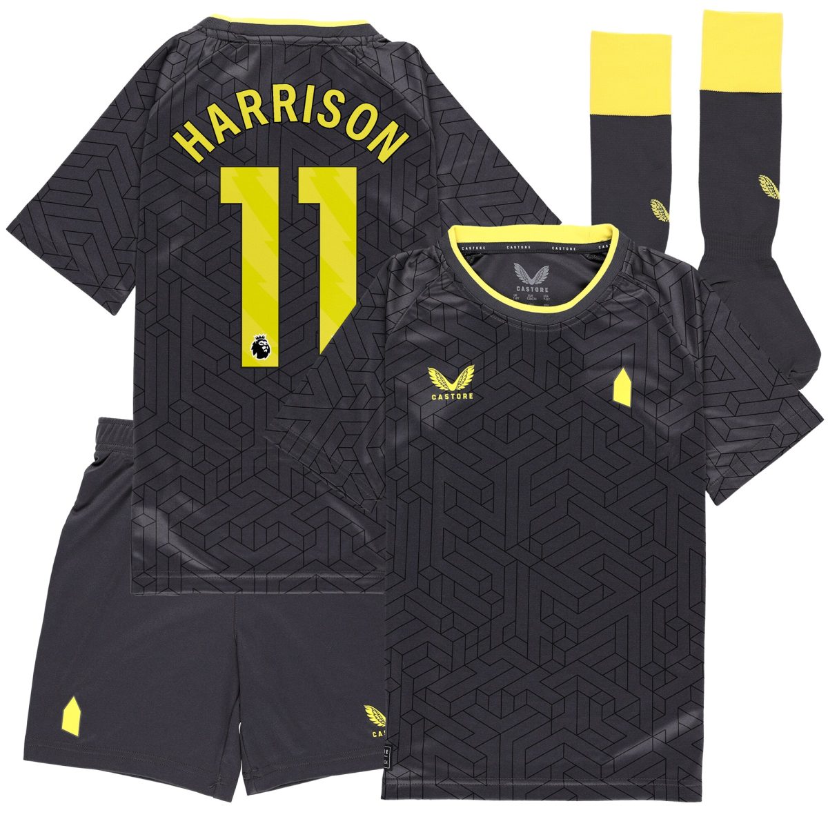 everton castore away infant kit 2024-25 with harrison 11 printing Collection | Everton FC Jerseys & Footwear