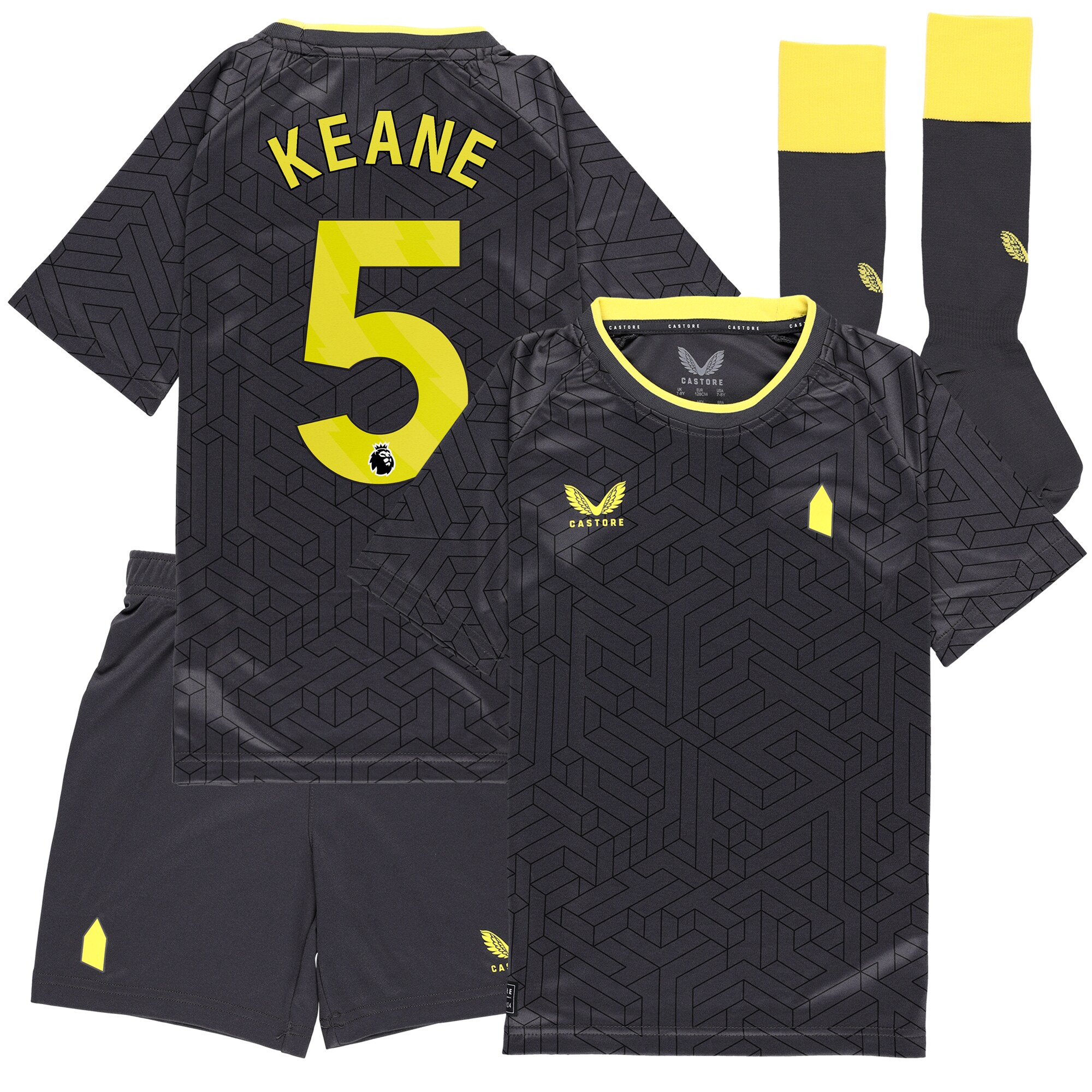 everton castore away infant kit 2024-25 with keane 5 printing Collection | Everton FC Jerseys & Footwear