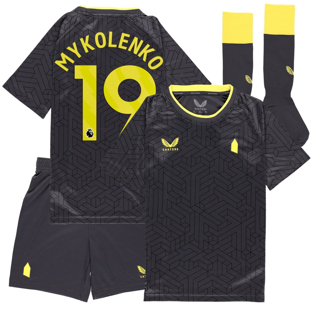 everton castore away infant kit 2024-25 with mykolenko 19 printing Collection | Everton FC Jerseys & Footwear