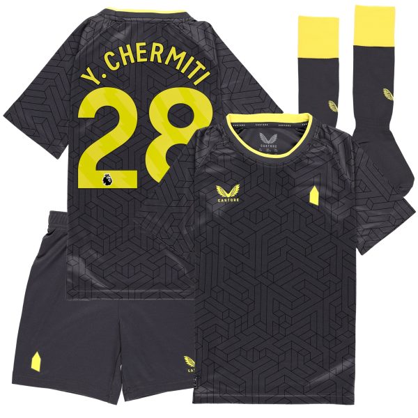 everton castore away infant kit 2024-25 with y. chermiti 28 printing Collection | Everton FC Jerseys & Footwear