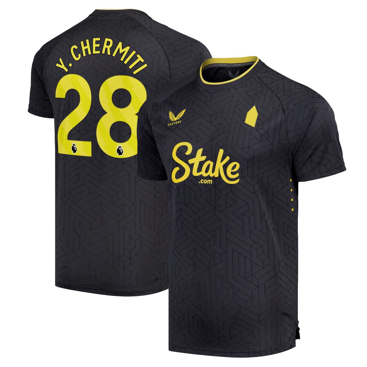 everton castore away pro shirt 2024-25 with y. chermiti 28 printing Collection | Everton FC Jerseys & Footwear