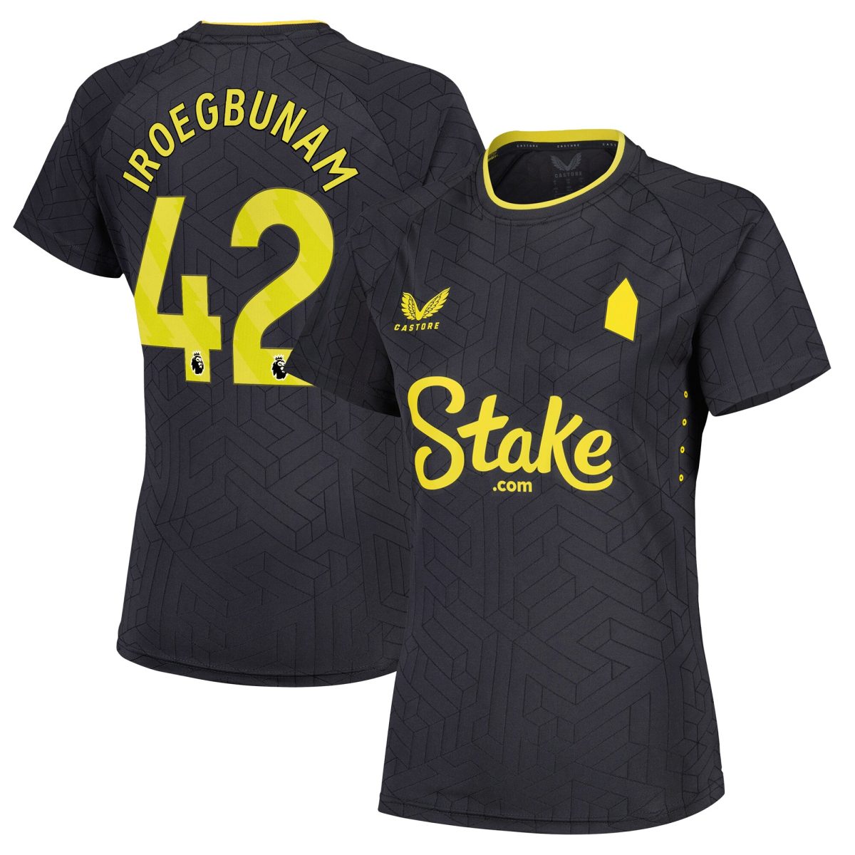 everton castore away pro shirt 2024-25 – womens with iroegbunam 42 printing Collection | Everton FC Jerseys & Footwear