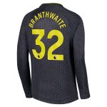 everton castore away shirt 2024-25 – kids – long sleeve with branthwaite 32 printing Collection | Everton FC Jerseys & Footwear