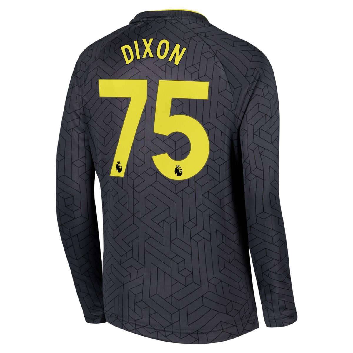 everton castore away shirt 2024-25 – kids – long sleeve with dixon 75 printing Collection | Everton FC Jerseys & Footwear