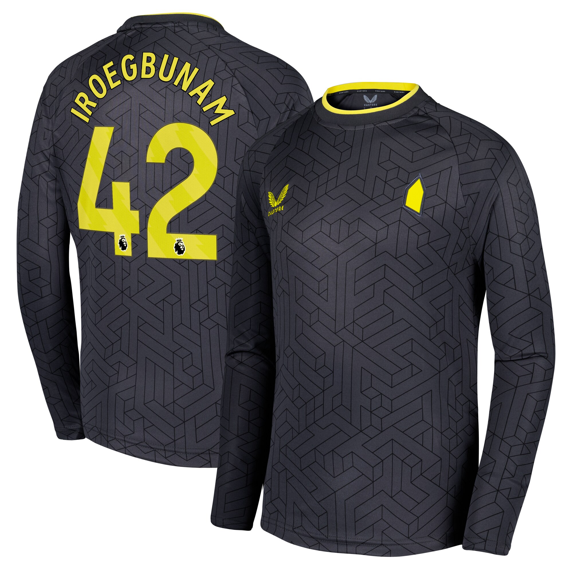 everton castore away shirt 2024-25 – kids – long sleeve with iroegbunam 42 printing Collection | Everton FC Jerseys & Footwear