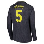 everton castore away shirt 2024-25 – kids – long sleeve with keane 5 printing Collection | Everton FC Jerseys & Footwear