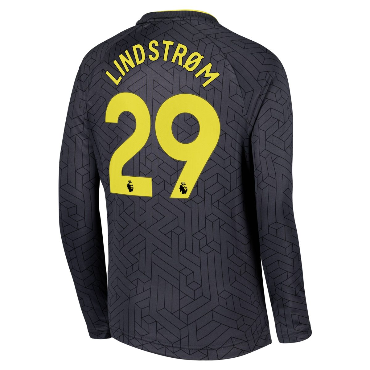 everton castore away shirt 2024-25 – kids – long sleeve with lindstrøm 29 printing Collection | Everton FC Jerseys & Footwear