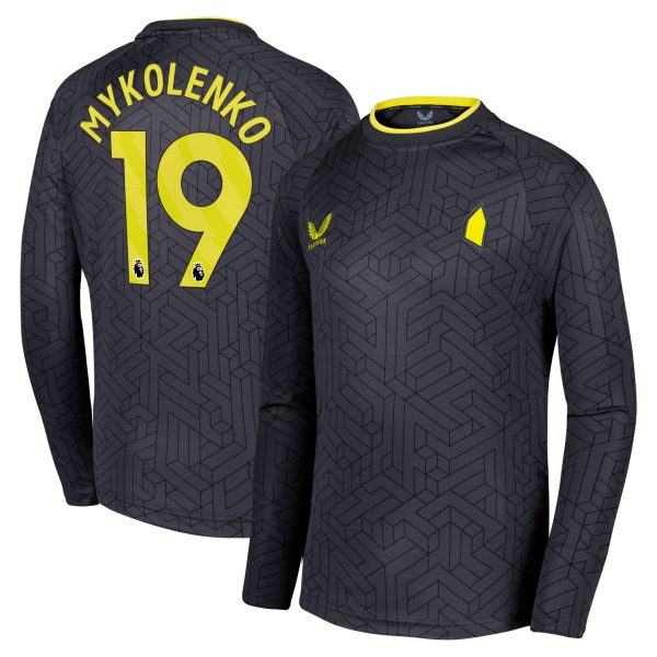 everton castore away shirt 2024-25 – kids – long sleeve with mykolenko 19 printing Collection | Everton FC Jerseys & Footwear