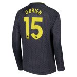 everton castore away shirt 2024-25 – kids – long sleeve with obrien 15 printing Collection | Everton FC Jerseys & Footwear