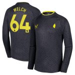 everton castore away shirt 2024-25 – kids – long sleeve with welch 64 printing Collection | Everton FC Jerseys & Footwear