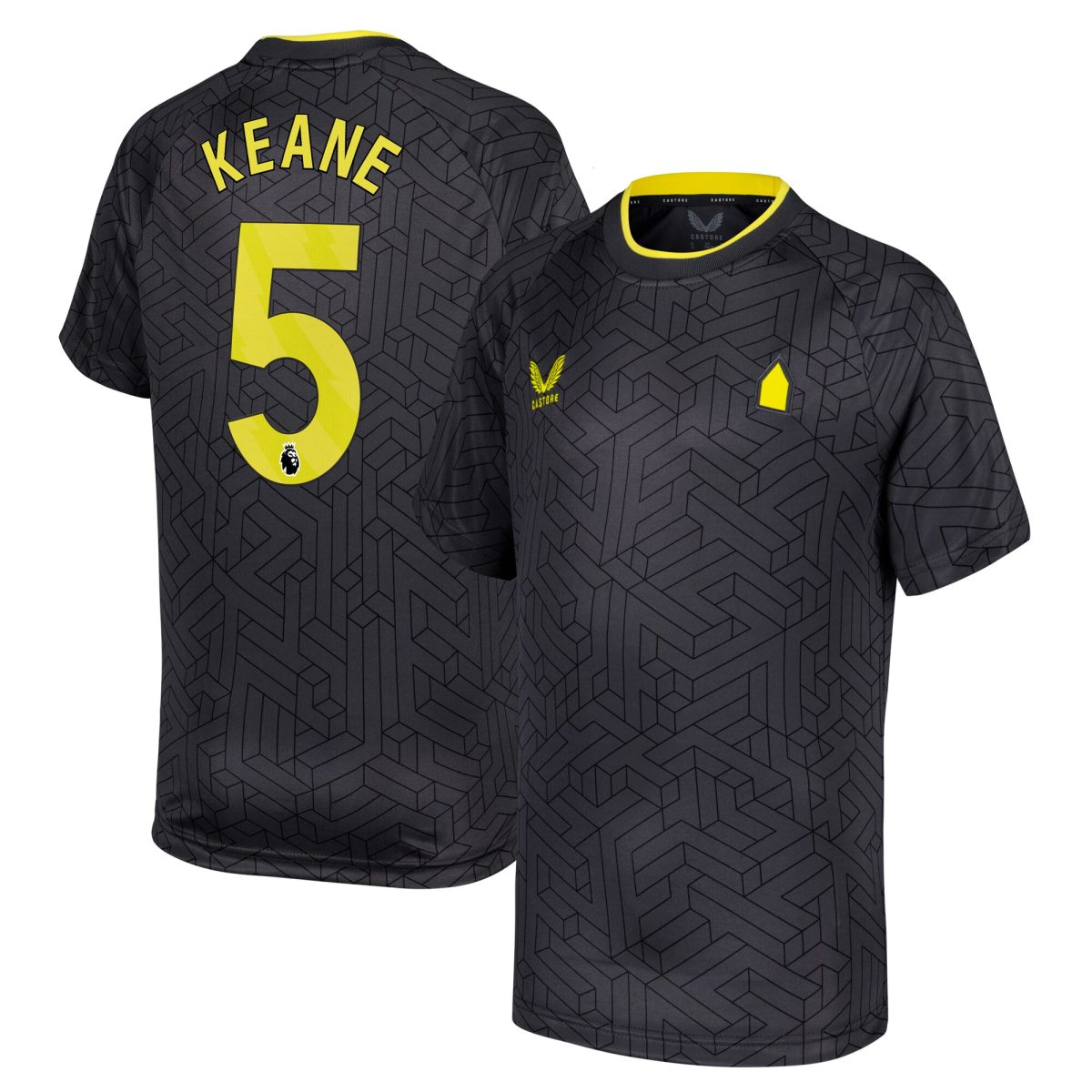 everton castore away shirt 2024-25 – kids with keane 5 printing Collection | Everton FC Jerseys & Footwear