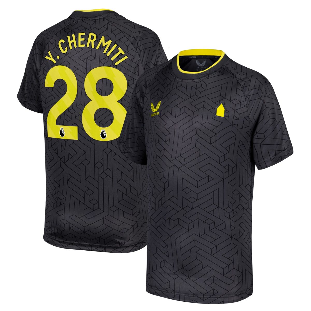 everton castore away shirt 2024-25 – kids with y. chermiti 28 printing Collection | Everton FC Jerseys & Footwear