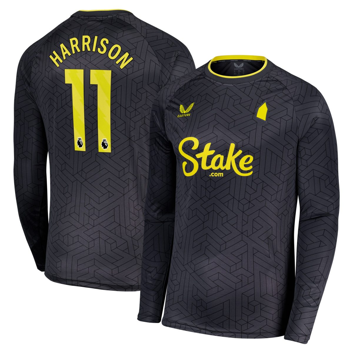 everton castore away shirt 2024-25 – long sleeve with harrison 11 printing Collection | Everton FC Jerseys & Footwear