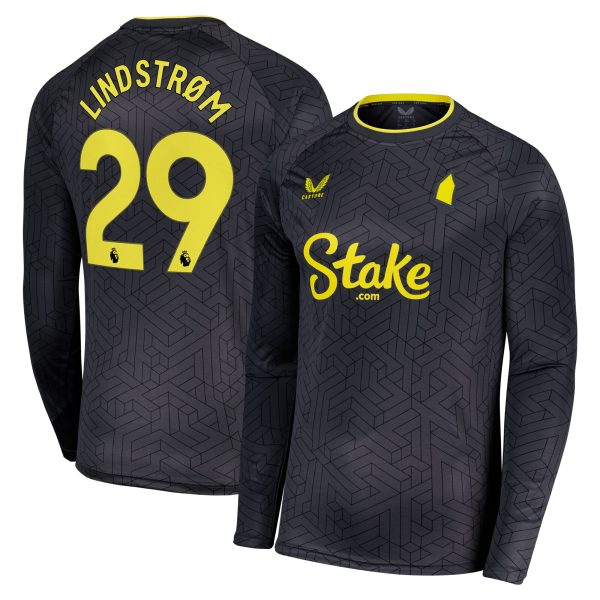 everton castore away shirt 2024-25 – long sleeve with lindstrøm 29 printing Collection | Everton FC Jerseys & Footwear