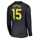 everton castore away shirt 2024-25 – long sleeve with obrien 15 printing Collection | Everton FC Jerseys & Footwear