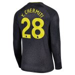 everton castore away shirt 2024-25 – long sleeve with y. chermiti 28 printing Collection | Everton FC Jerseys & Footwear