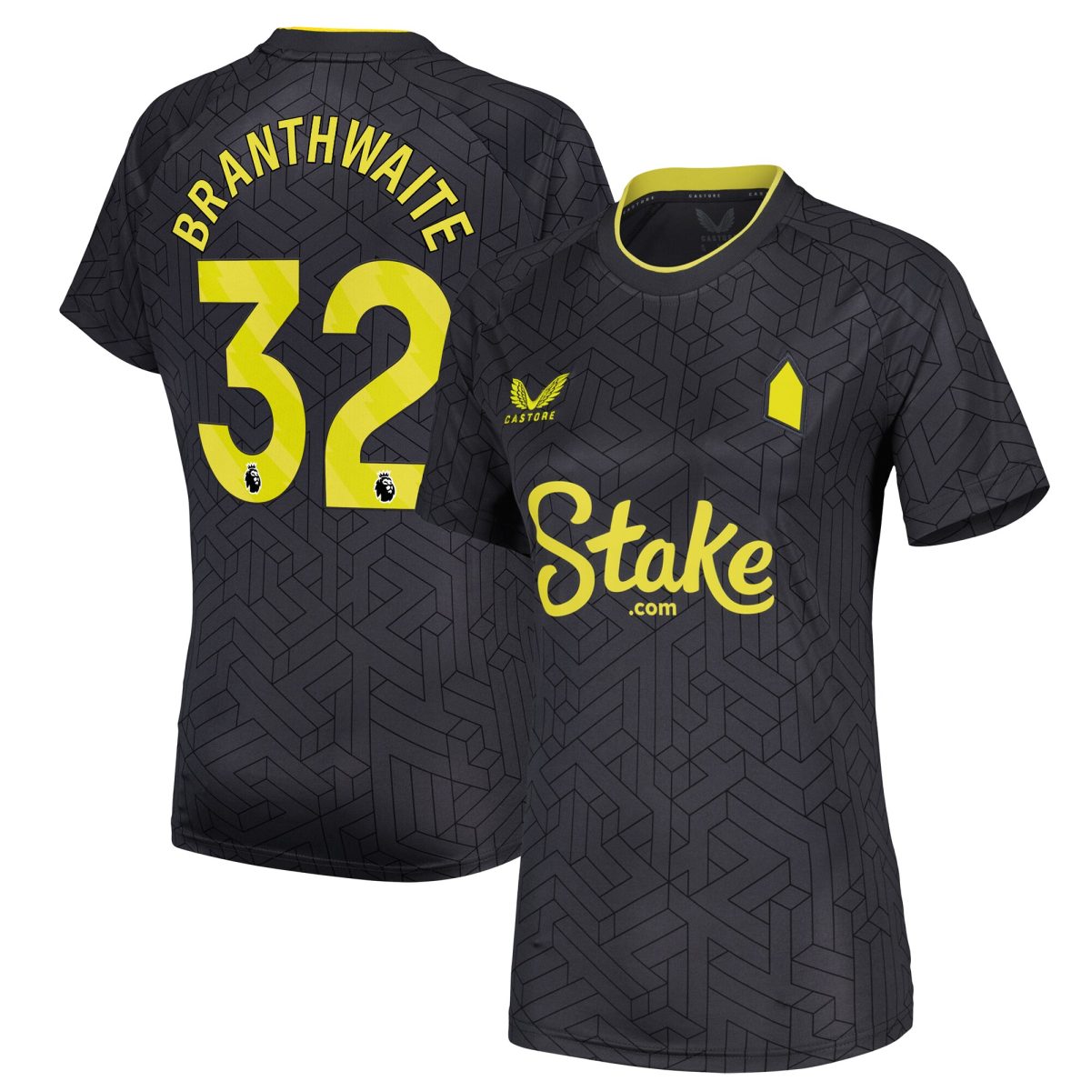 everton castore away shirt 2024-25 – womens with branthwaite 32 printing Collection | Everton FC Jerseys & Footwear