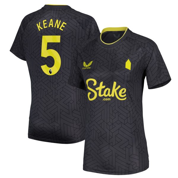 everton castore away shirt 2024-25 – womens with keane 5 printing Collection | Everton FC Jerseys & Footwear