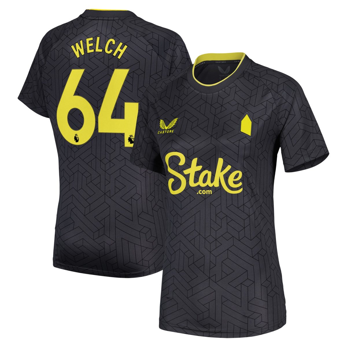 everton castore away shirt 2024-25 – womens with welch 64 printing Collection | Everton FC Jerseys & Footwear