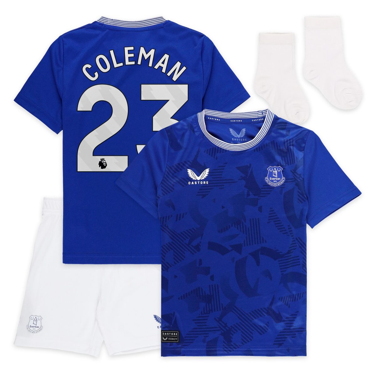 everton castore home baby kit 2024-25 with coleman 23 printing Collection | Everton FC Jerseys & Footwear