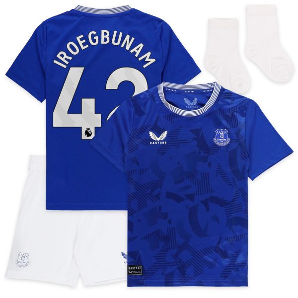 everton castore home baby kit 2024-25 with iroegbunam 42 printing Collection | Everton FC Jerseys & Footwear