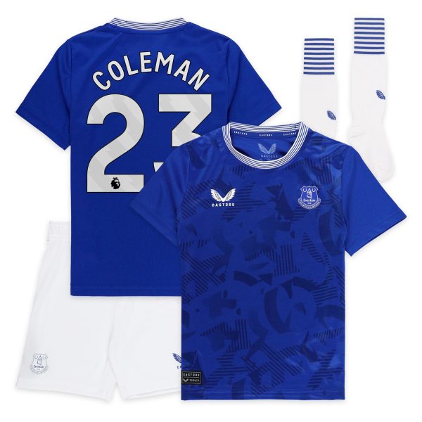 everton castore home infant kit 2024-25 with coleman 23 printing Collection | Everton FC Jerseys & Footwear