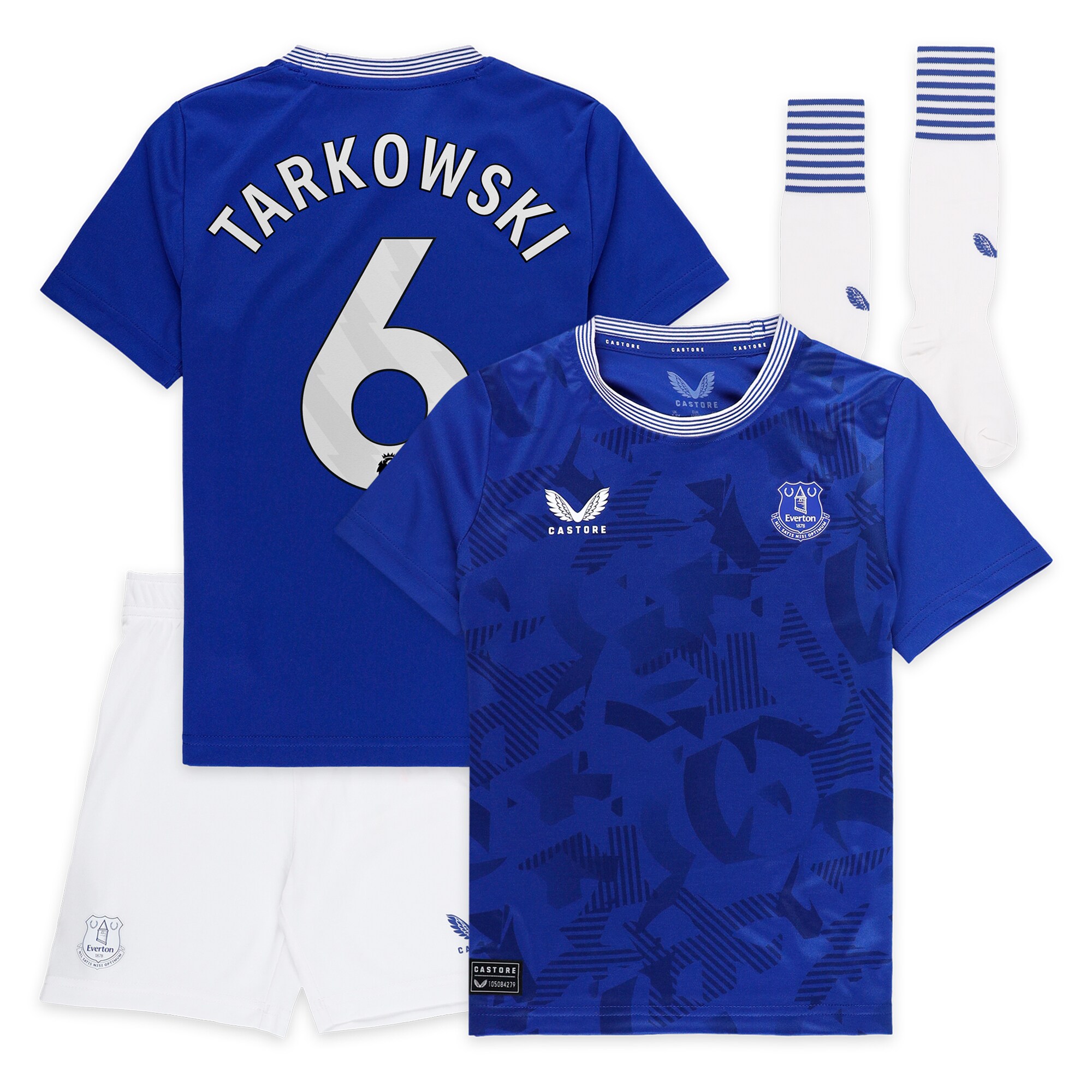 everton castore home infant kit 2024-25 with tarkowski 6 printing Collection | Everton FC Jerseys & Footwear