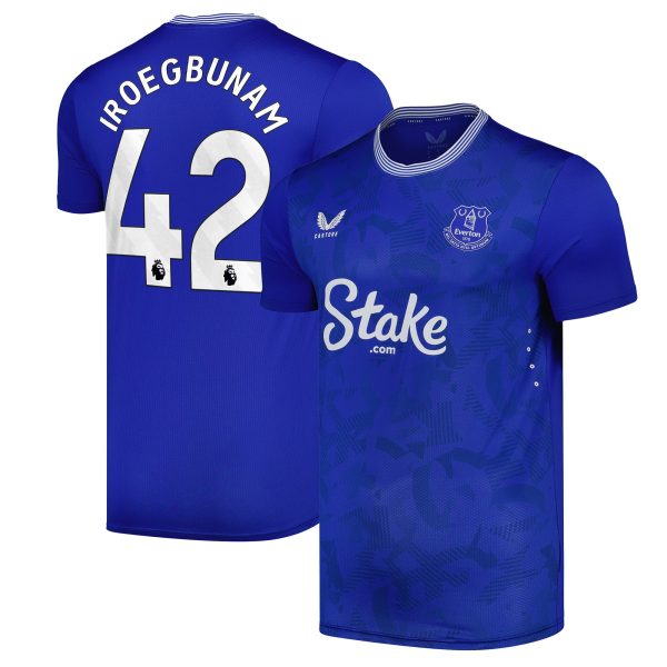 everton castore home pro shirt 2024-25 with iroegbunam 42 printing Collection | Everton FC Jerseys & Footwear