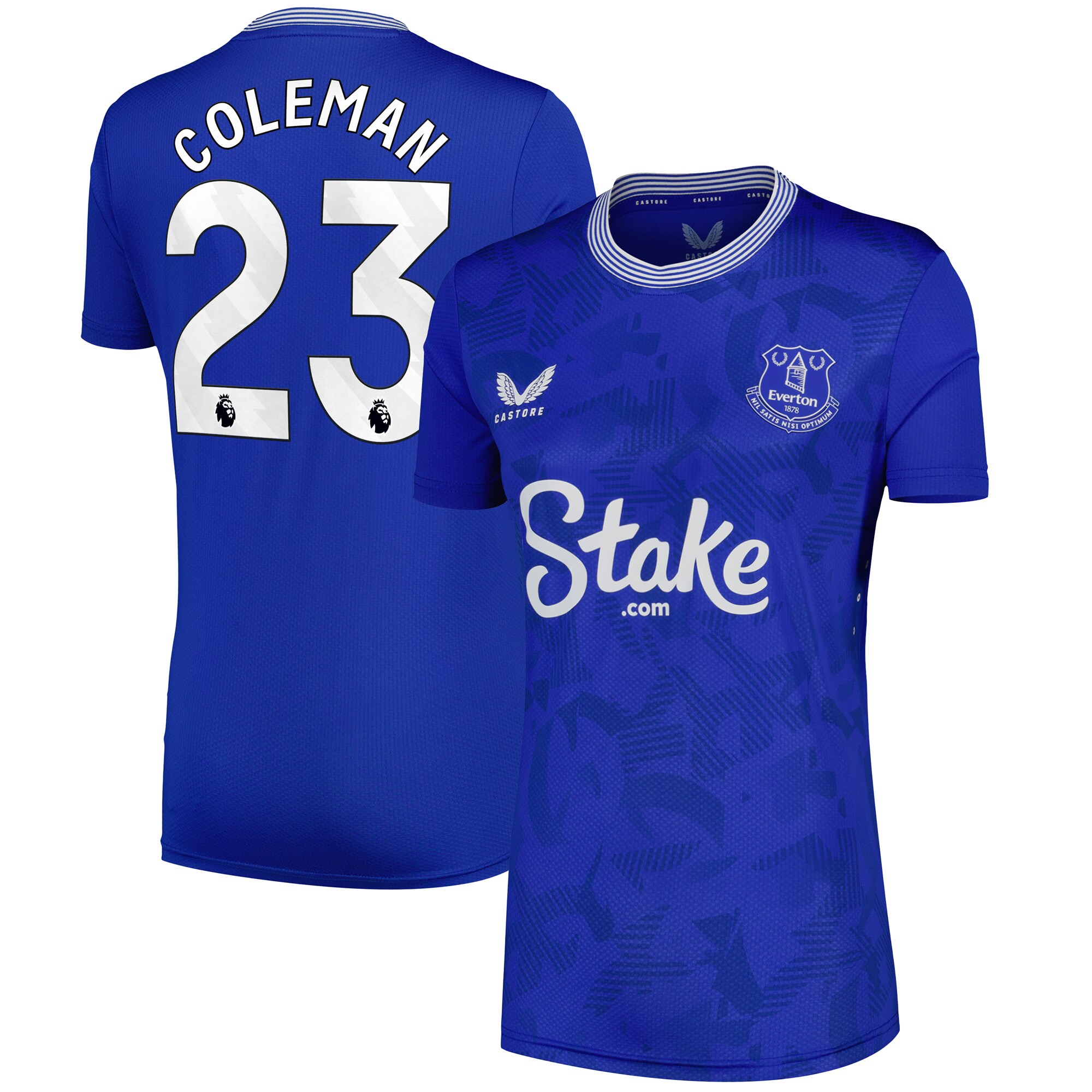 everton castore home pro shirt 2024-25 – womens with coleman 23 printing Collection | Everton FC Jerseys & Footwear