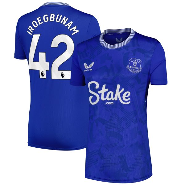 everton castore home pro shirt 2024-25 – womens with iroegbunam 42 printing Collection | Everton FC Jerseys & Footwear