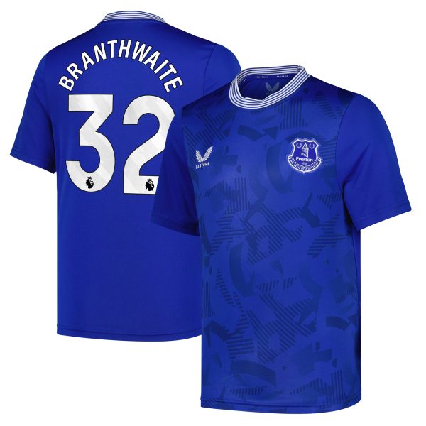 everton castore home replica shirt 2024-25 – kids with branthwaite 32 printing Collection | Everton FC Jerseys & Footwear