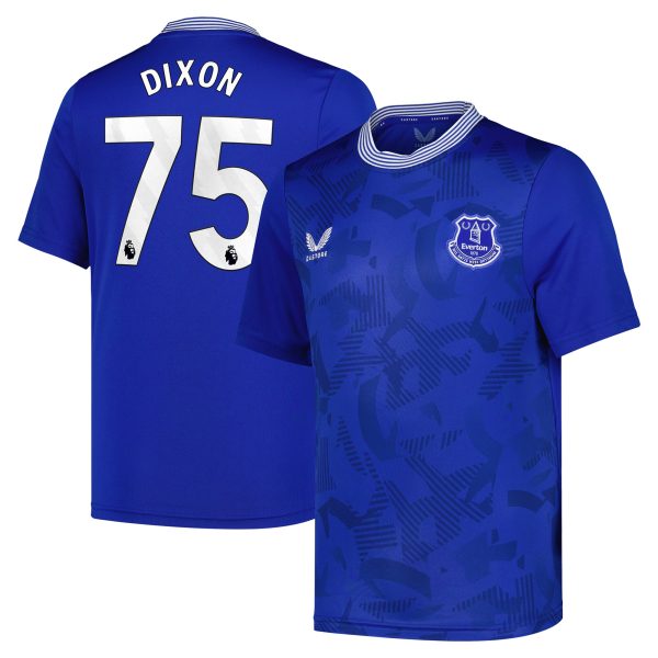 everton castore home replica shirt 2024-25 – kids with dixon 75 printing Collection | Everton FC Jerseys & Footwear