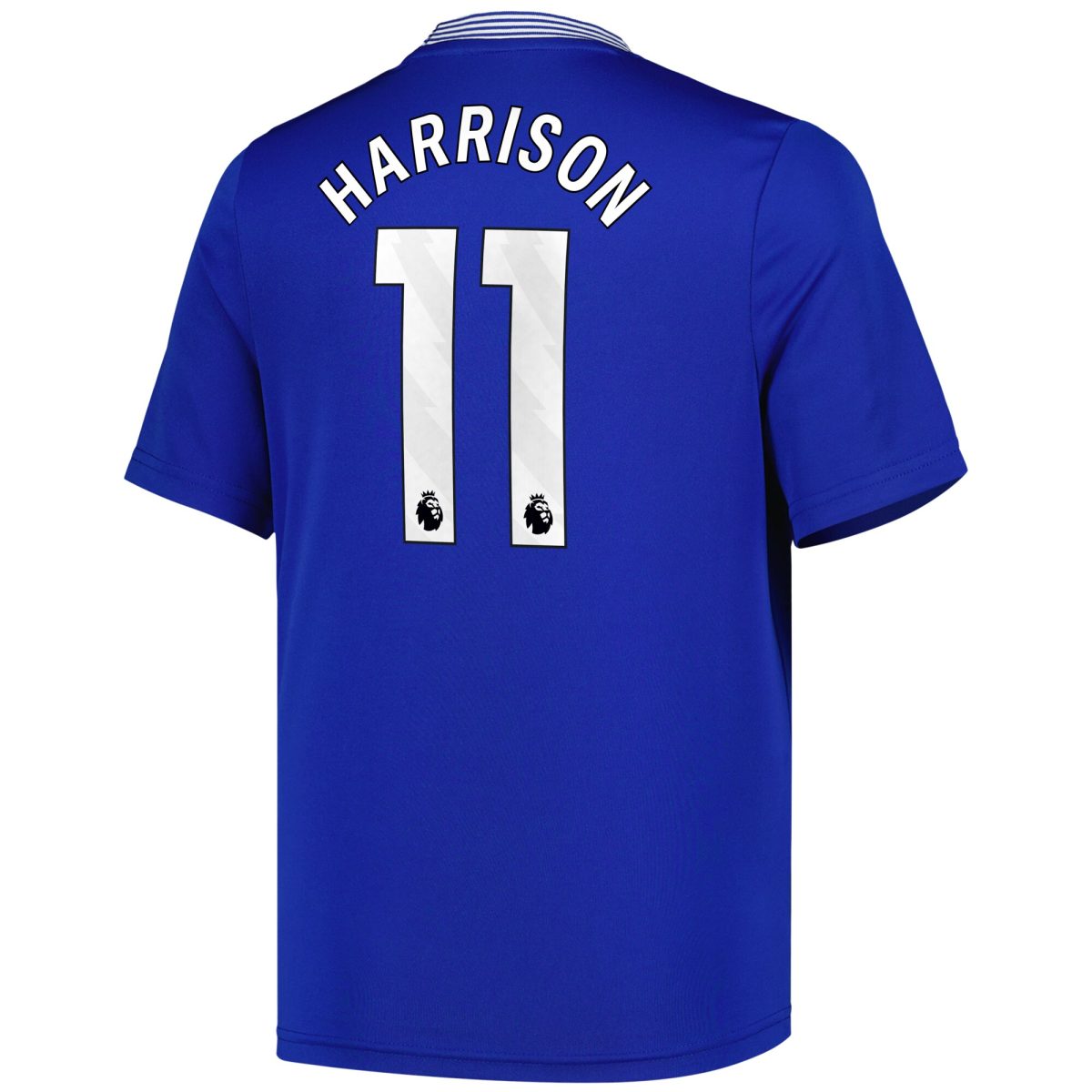 everton castore home replica shirt 2024-25 – kids with harrison 11 printing Collection | Everton FC Jerseys & Footwear