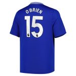 everton castore home replica shirt 2024-25 – kids with obrien 15 printing Collection | Everton FC Jerseys & Footwear