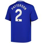 everton castore home replica shirt 2024-25 – kids with patterson 2 printing Collection | Everton FC Jerseys & Footwear