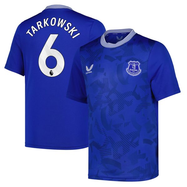 everton castore home replica shirt 2024-25 – kids with tarkowski 6 printing Collection | Everton FC Jerseys & Footwear