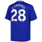 everton castore home replica shirt 2024-25 – kids with y. chermiti 28 printing Collection | Everton FC Jerseys & Footwear