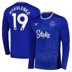 everton castore home replica shirt 2024-25 – long sleeve with mykolenko 19 printing Collection | Everton FC Jerseys & Footwear