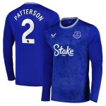 everton castore home replica shirt 2024-25 – long sleeve with patterson 2 printing Collection | Everton FC Jerseys & Footwear