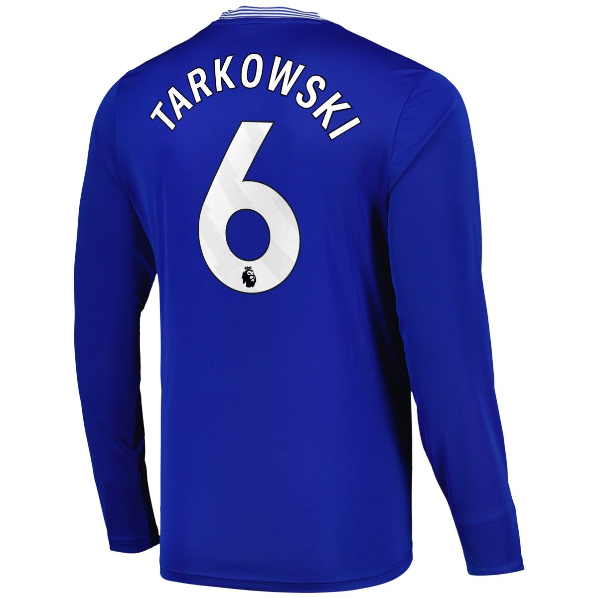 everton castore home replica shirt 2024-25 – long sleeve with tarkowski 6 printing Collection | Everton FC Jerseys & Footwear