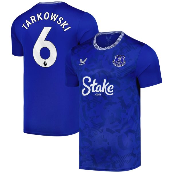 everton castore home replica shirt 2024-25 with tarkowski 6 printing Collection | Everton FC Jerseys & Footwear