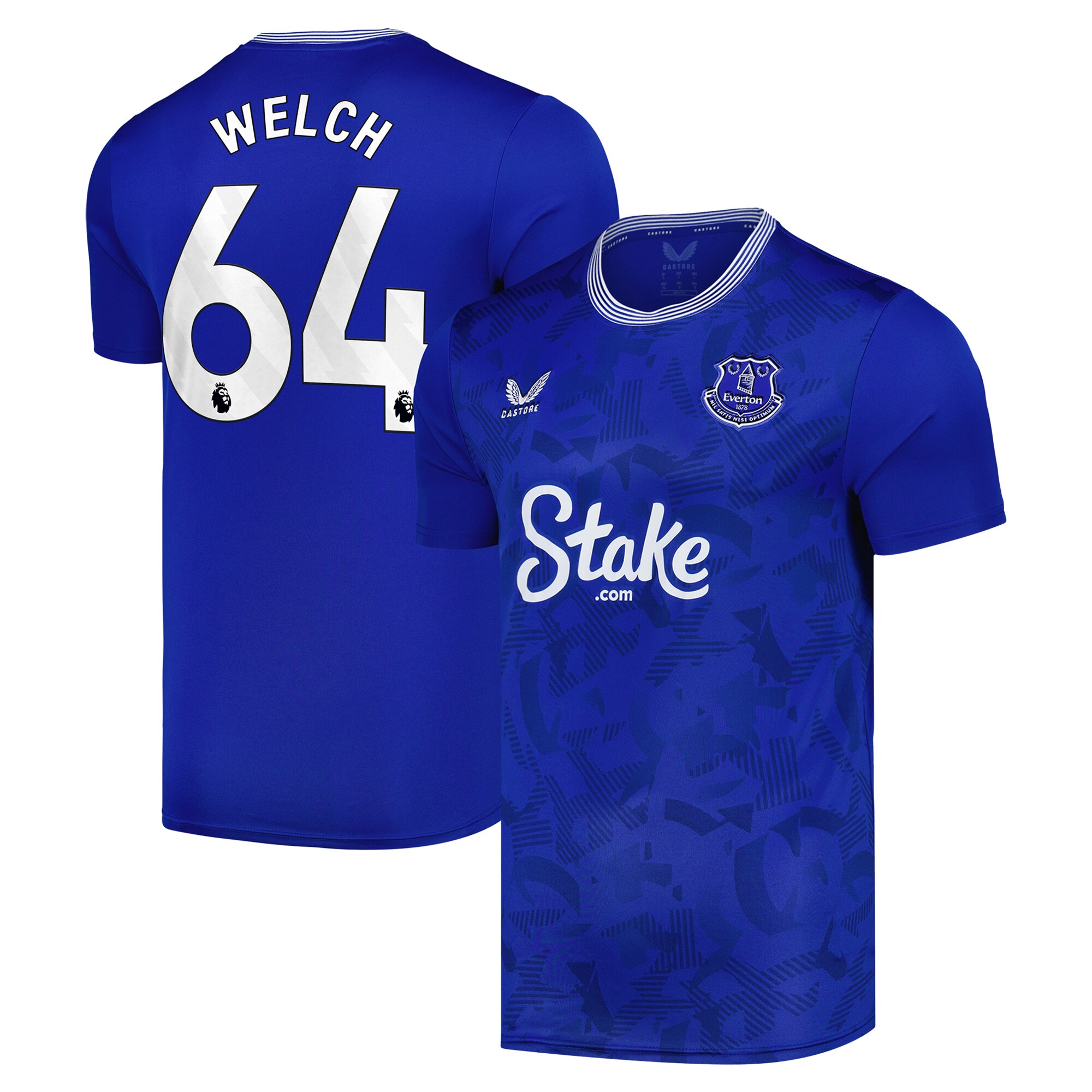 everton castore home replica shirt 2024-25 with welch 64 printing Collection | Everton FC Jerseys & Footwear