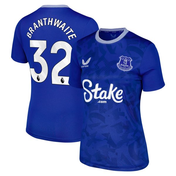 everton castore home replica shirt 2024-25 – womens with branthwaite 32 printing Collection | Everton FC Jerseys & Footwear