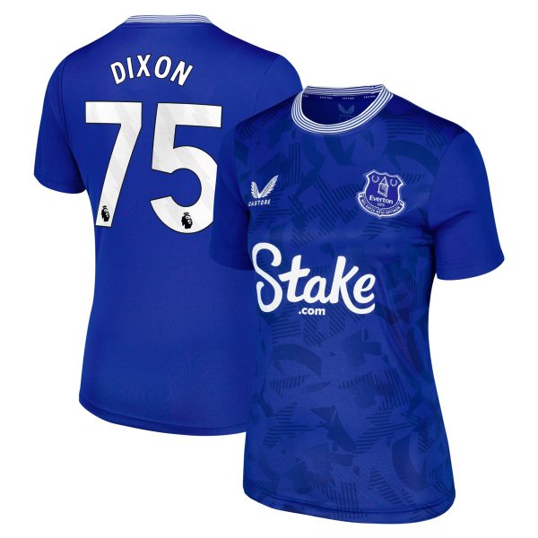 everton castore home replica shirt 2024-25 – womens with dixon 75 printing Collection | Everton FC Jerseys & Footwear