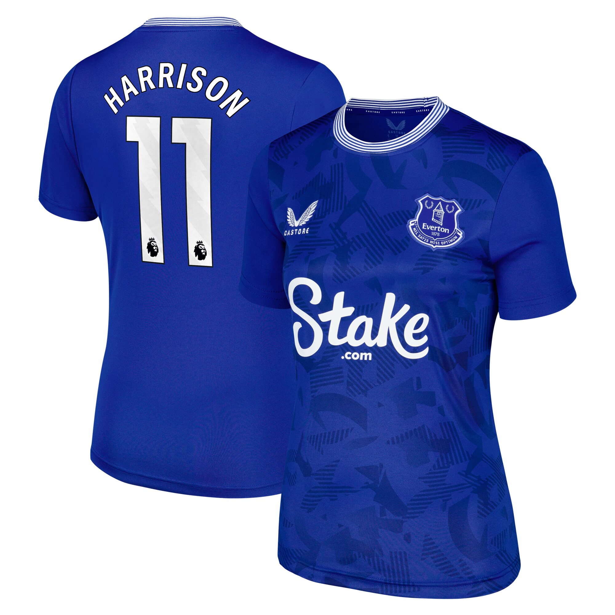 everton castore home replica shirt 2024-25 – womens with harrison 11 printing Collection | Everton FC Jerseys & Footwear