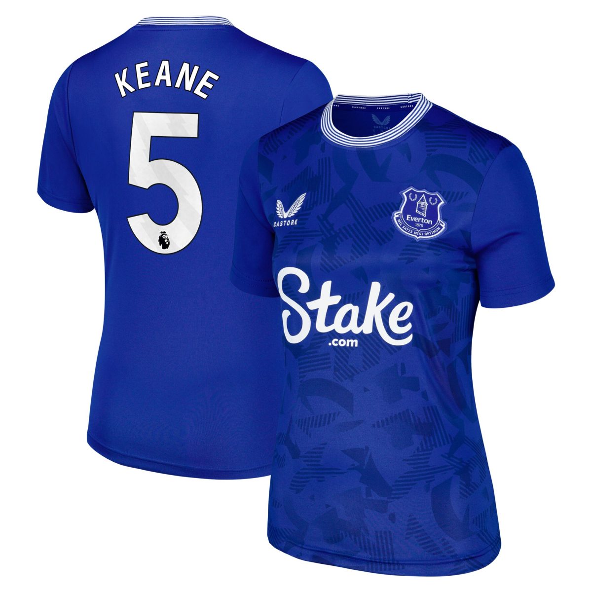 everton castore home replica shirt 2024-25 – womens with keane 5 printing Collection | Everton FC Jerseys & Footwear